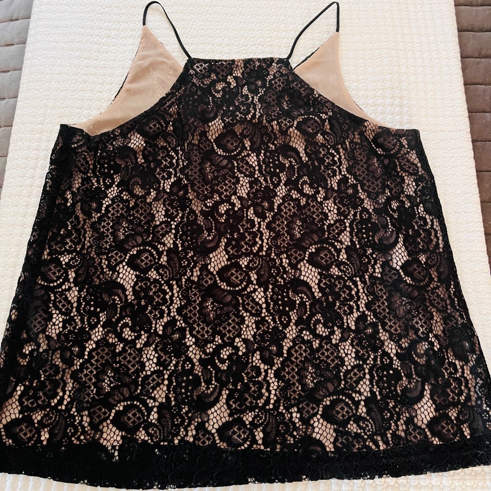 Black Lace Camisole Top - Ann Taylor LOFT-XL - Picture 7 of 7